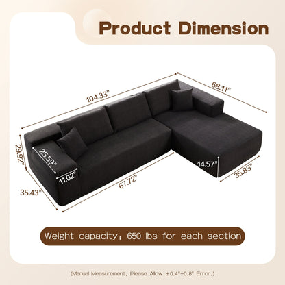 Divano chaise longue OVIOS antigraffio, non richiede montaggio
