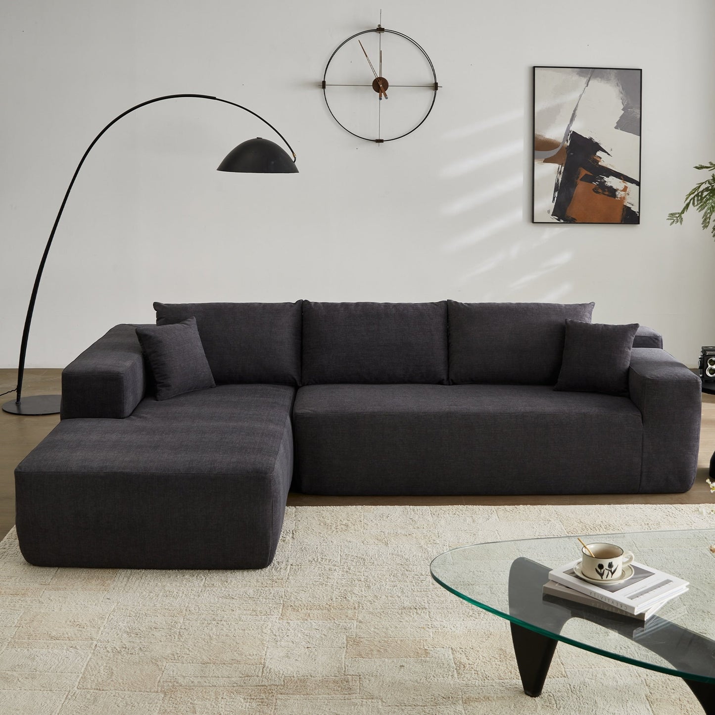 Divano chaise longue OVIOS antigraffio, non richiede montaggio