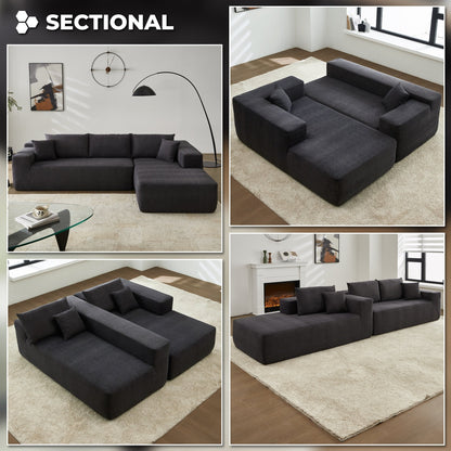 Divano chaise longue OVIOS antigraffio, non richiede montaggio