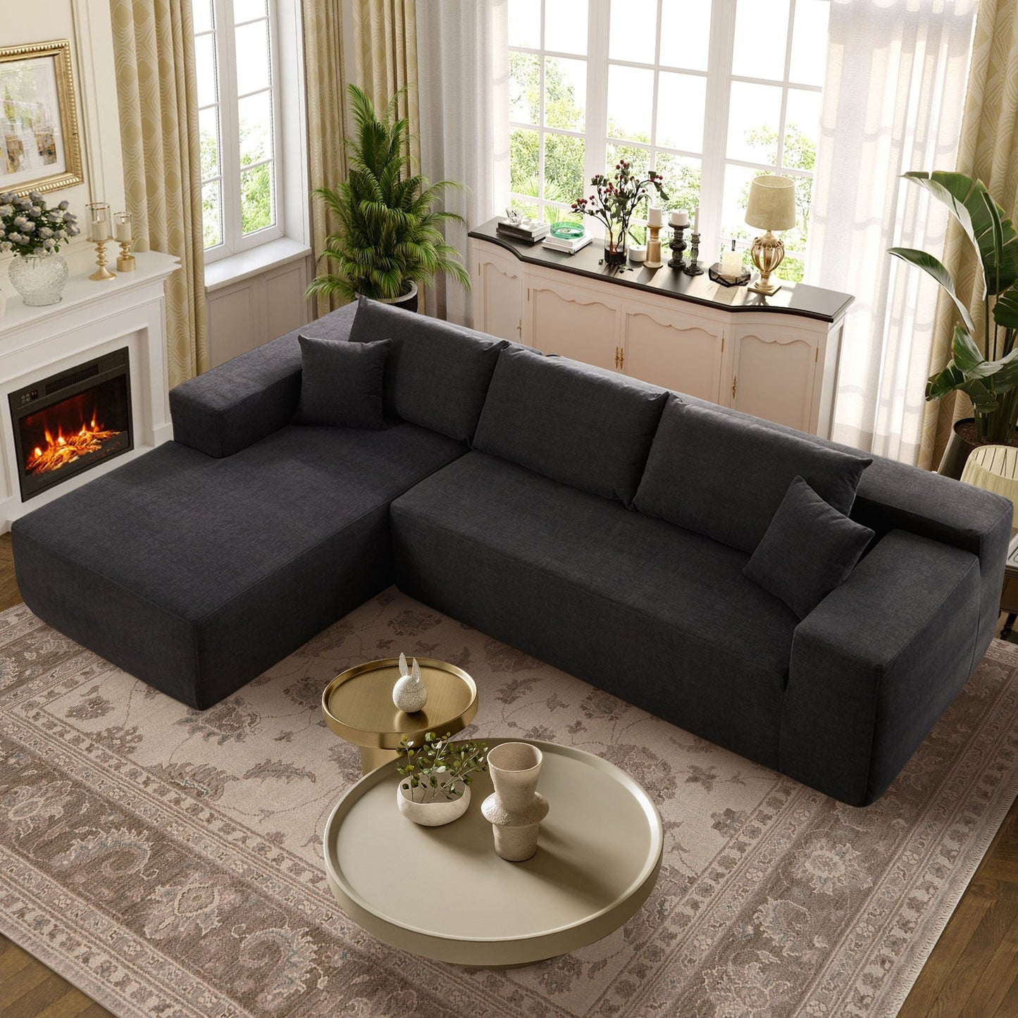 Divano chaise longue OVIOS antigraffio, non richiede montaggio