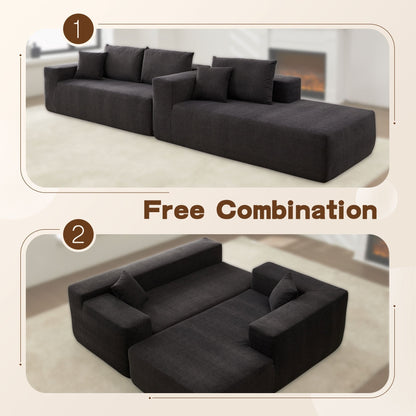 Divano chaise longue OVIOS antigraffio, non richiede montaggio