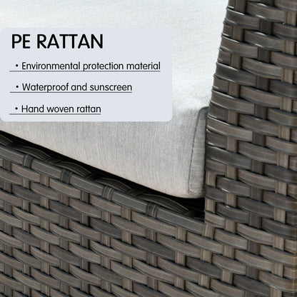 Set da esterno componibile OVIOS in tessuto Sunbrella da 9 e 12 pezzi