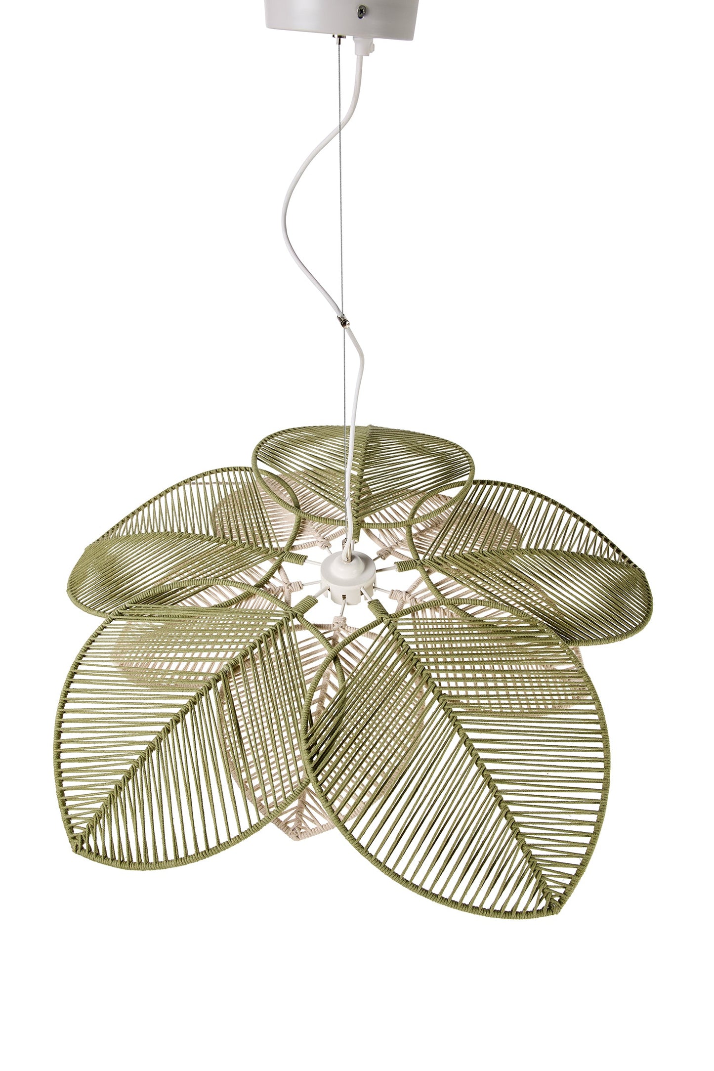 Casablanca - Lampadario Foglia Verde Grande