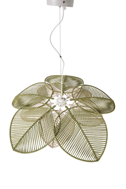 Casablanca - Lampadario Foglia Verde Grande