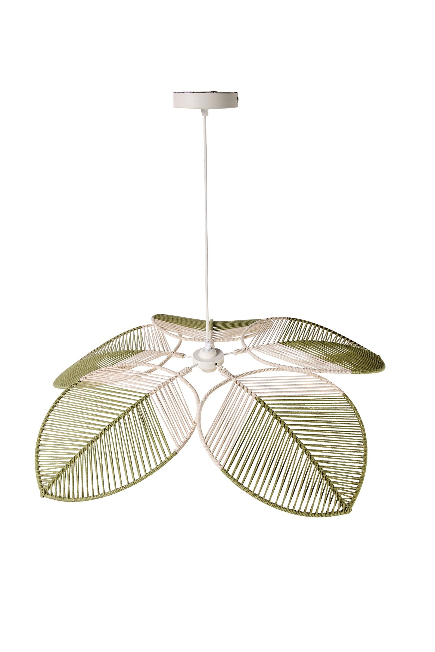 Casablanca - Lampadario Foglie Verdi Piccola