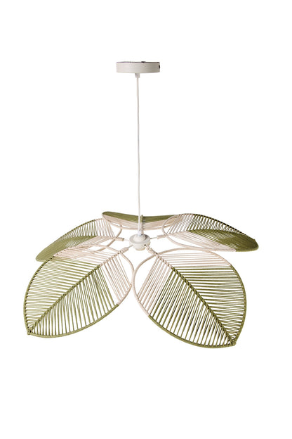 Casablanca - Lampadario Foglie Verdi Piccola