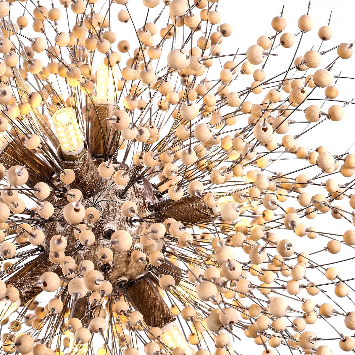 Lampadario moderno a forma di fuoco d'artificio Sputnik di OYIPRO con illuminazione a sospensione in cristallo