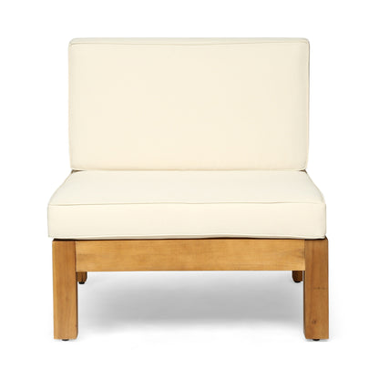 Set di divani componibili a U in legno di acacia Oana da esterno, 12 pezzi, di Christopher Knight Home