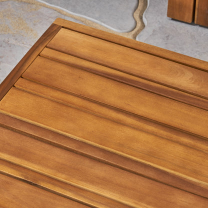 Set di divani componibili a U in legno di acacia Oana da esterno, 12 pezzi, di Christopher Knight Home