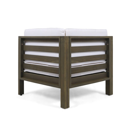 Set di divani componibili a U in legno di acacia Oana da esterno, 12 pezzi, di Christopher Knight Home