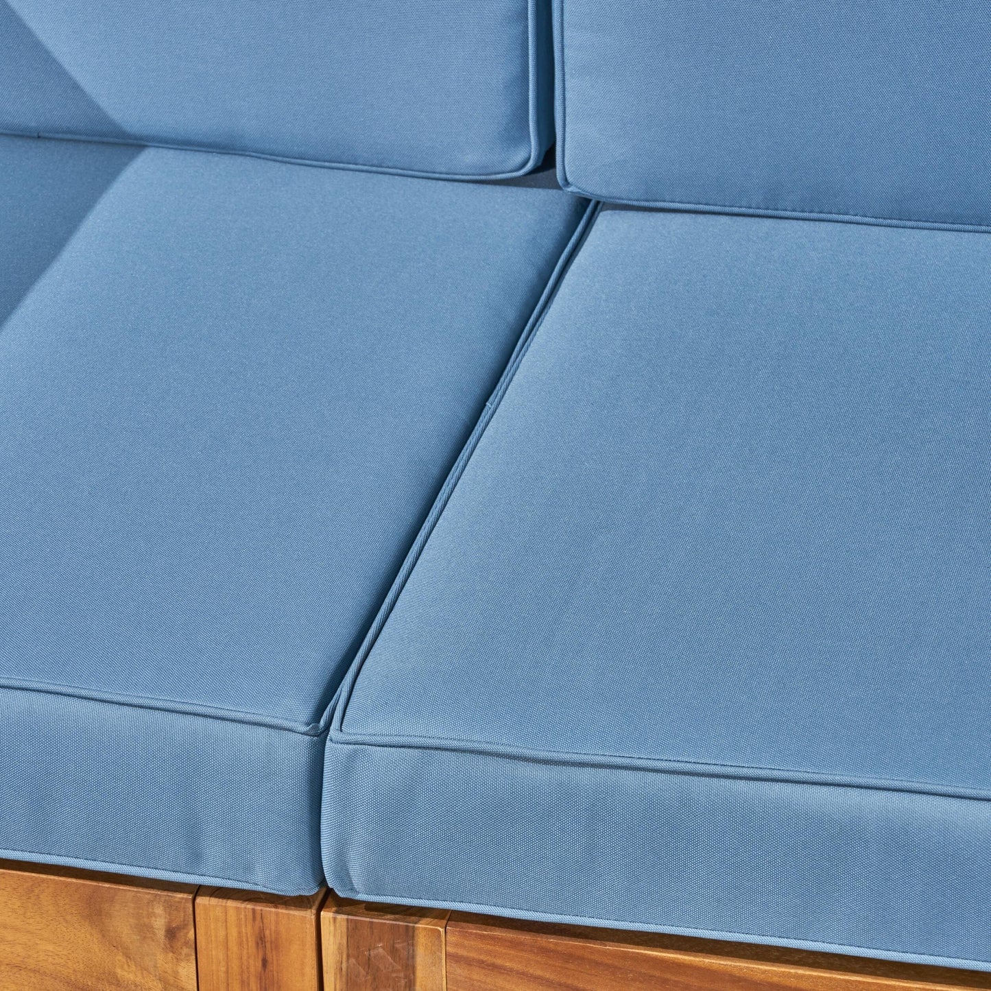 Set di divani componibili da esterno Oana a 3 posti in legno di acacia con tavolino da caffè di Christopher Knight Home