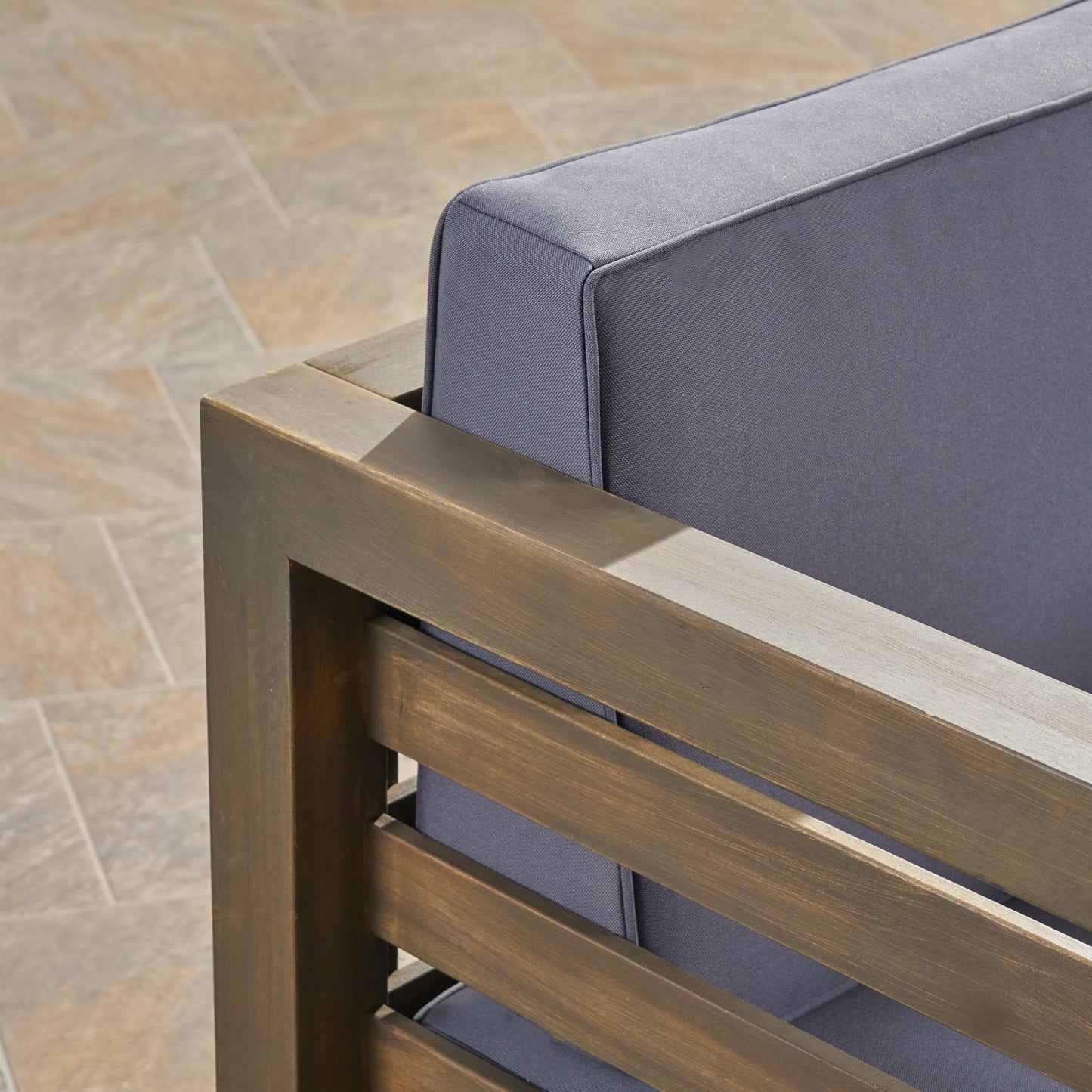 Set di divani componibili da esterno Oana in legno di acacia da 7 posti di Christopher Knight Home