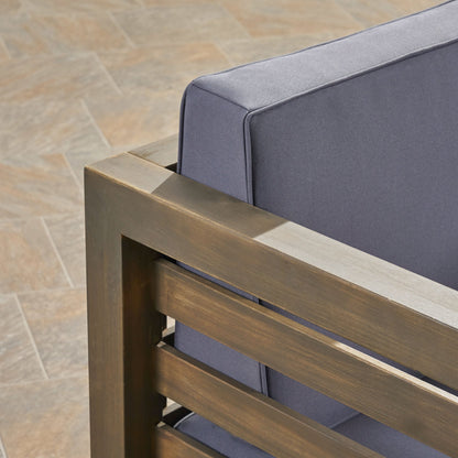 Set di divani componibili da esterno Oana in legno di acacia da 7 posti di Christopher Knight Home