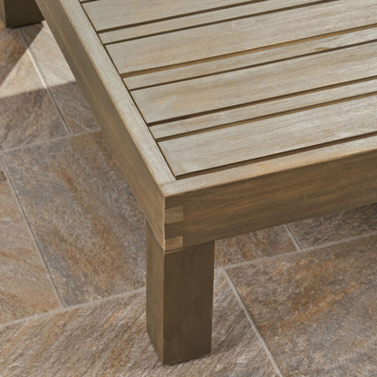 Set di divani componibili da esterno Oana in legno di acacia da 7 posti di Christopher Knight Home