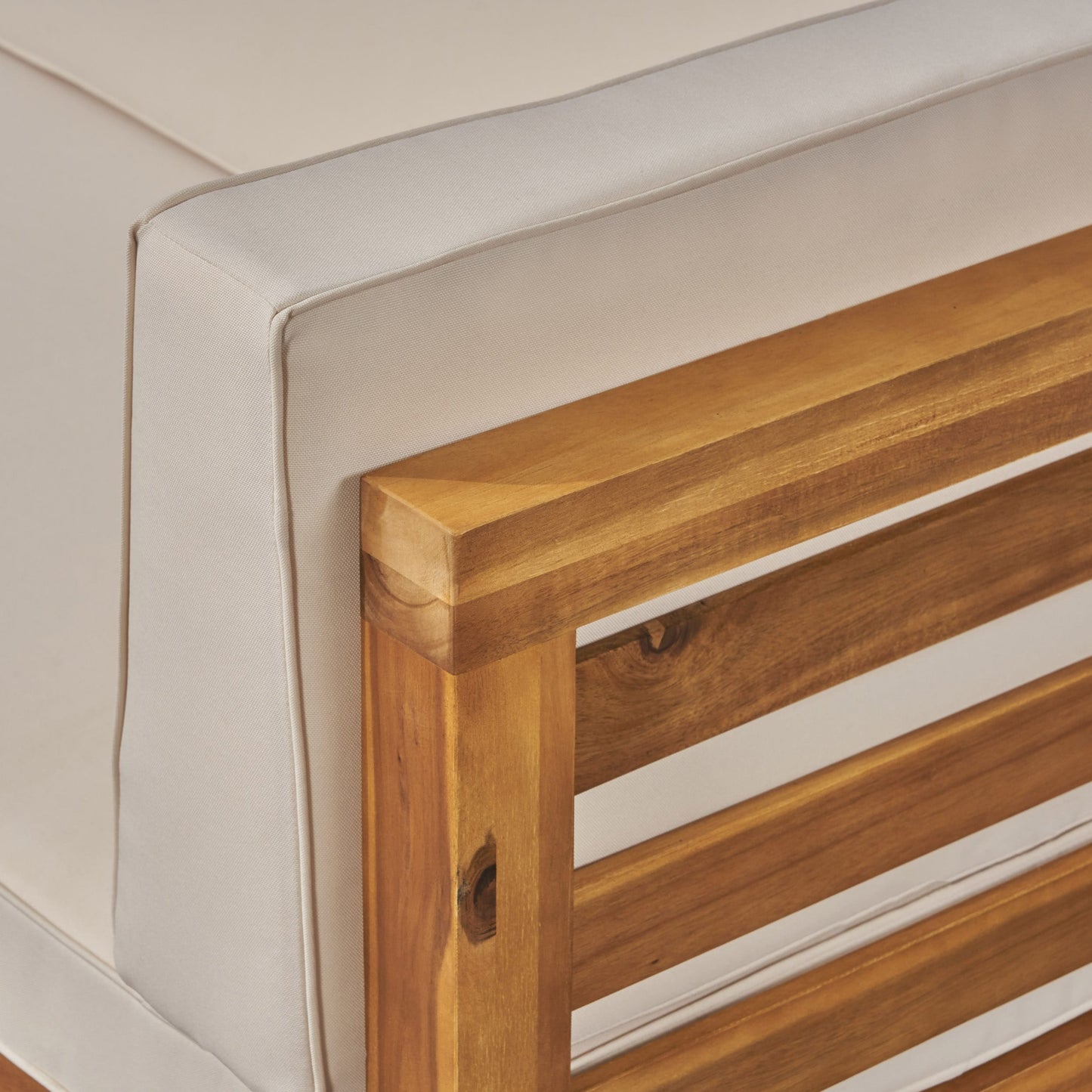 Set di divani componibili da esterno Oana in legno di acacia da 7 posti di Christopher Knight Home