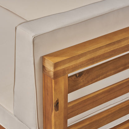 Set di divani componibili da esterno Oana in legno di acacia da 7 posti di Christopher Knight Home