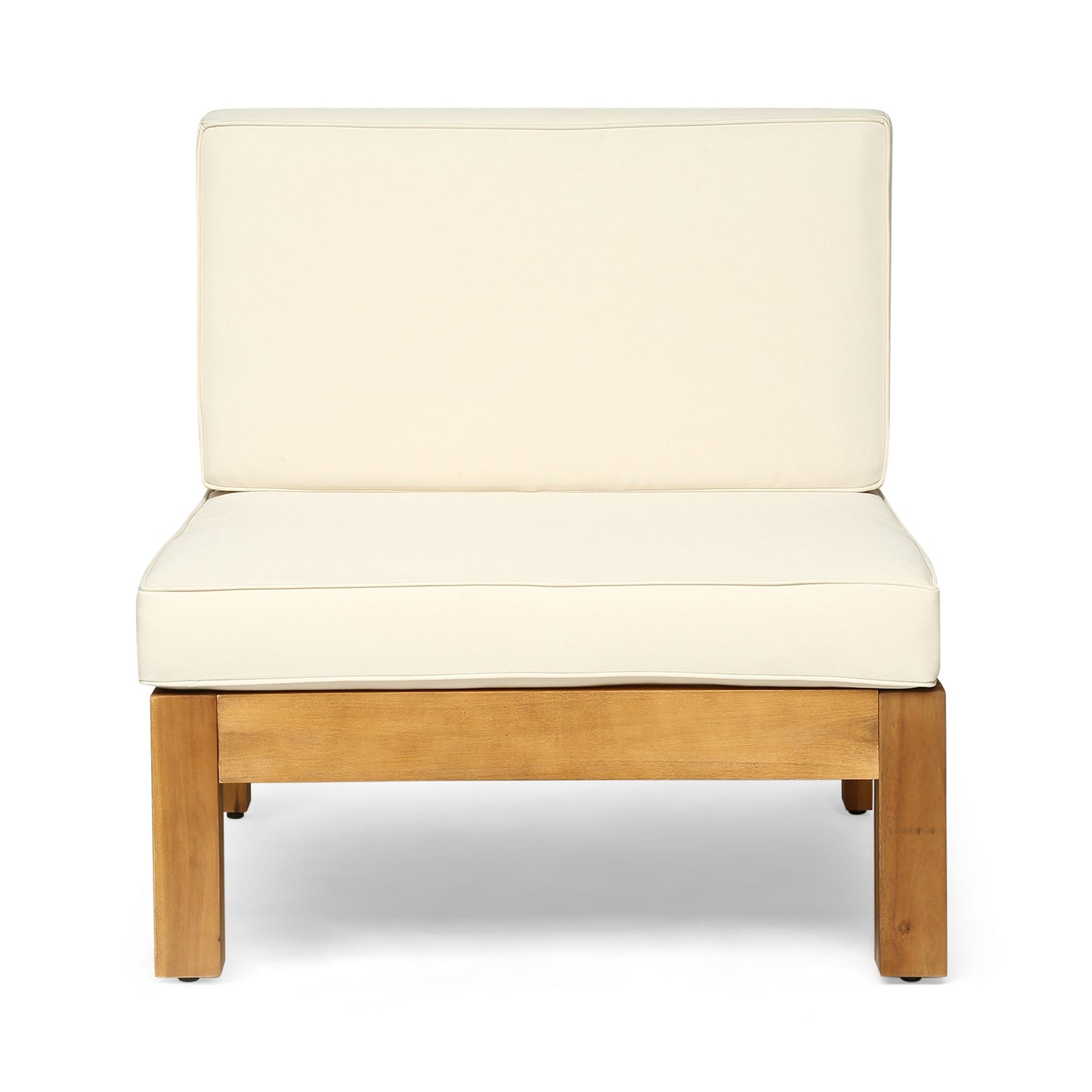 Set di divani componibili da esterno Oana in legno di acacia da 9 pezzi con tavolino da caffè di Christopher Knight Home