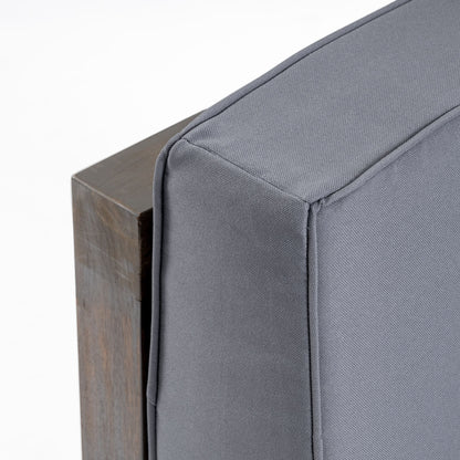 Set di divani componibili da esterno Oana in legno di acacia da 9 pezzi con tavolino da caffè di Christopher Knight Home