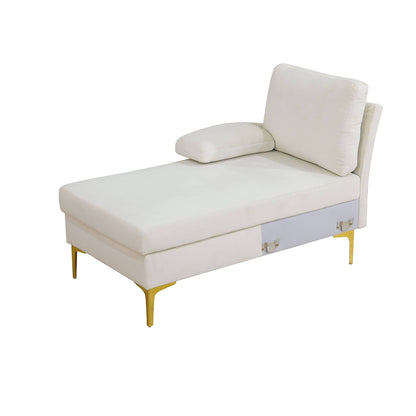 Set di divani da soggiorno a forma di U in tessuto soffice bianco sporco, 3 pezzi