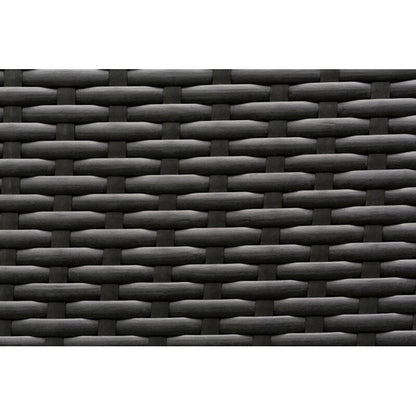 Set da conversazione Ohana Outdoor in vimini nero imbottito da 7 pezzi - Nessun montaggio