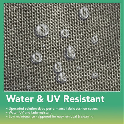 Set di 8 divani componibili in vimini nero per esterni Ohana con cuscini - Nessun montaggio