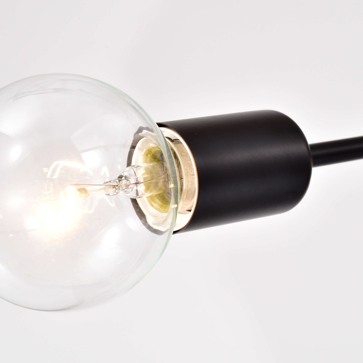 Lampada da incasso lineare Olalla Sputnik nera a 8 luci