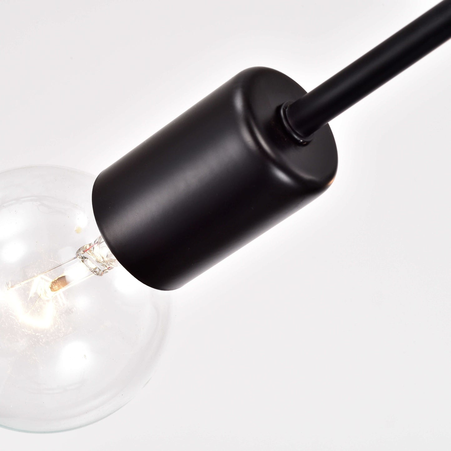 Lampada da incasso lineare Olalla Sputnik nera a 8 luci