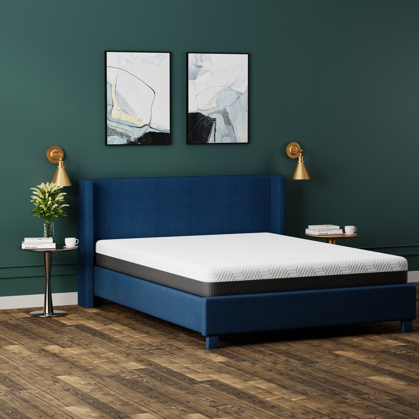 Materasso rigido Omne Sleep Fria da 8 pollici con fodera rinfrescante