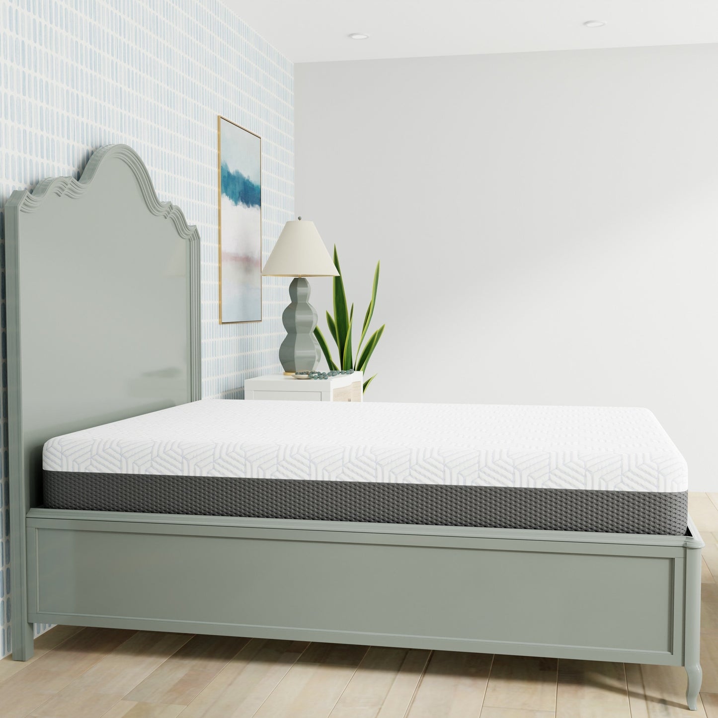 Materasso Omne Sleep Omne Fria da 10 pollici, media rigidità, con fodera rinfrescante