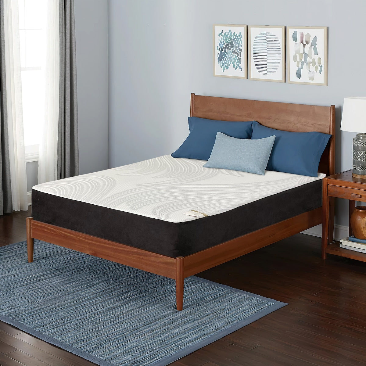 Materasso Onetan in memory foam gel, completamente assemblato, morbido e compatto, da 10 pollici, ottimo per la schiena