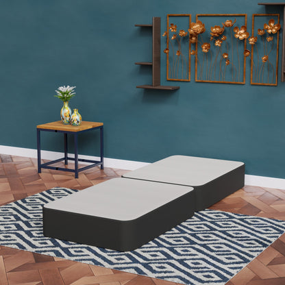 Rete a molle insacchettate Onetan da 4 pollici in legno, base per letto divisa a basso profilo, ideale per materasso, non necessita di montaggio, bianco e nero.