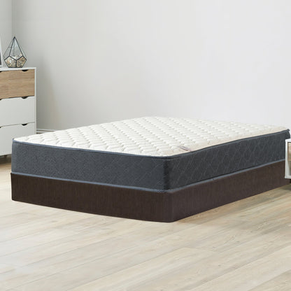 Set di materasso e box spring Onetan, materasso ibrido in memory foam da 10 pollici con parte superiore media e 5 box spring in legno di facile montaggio