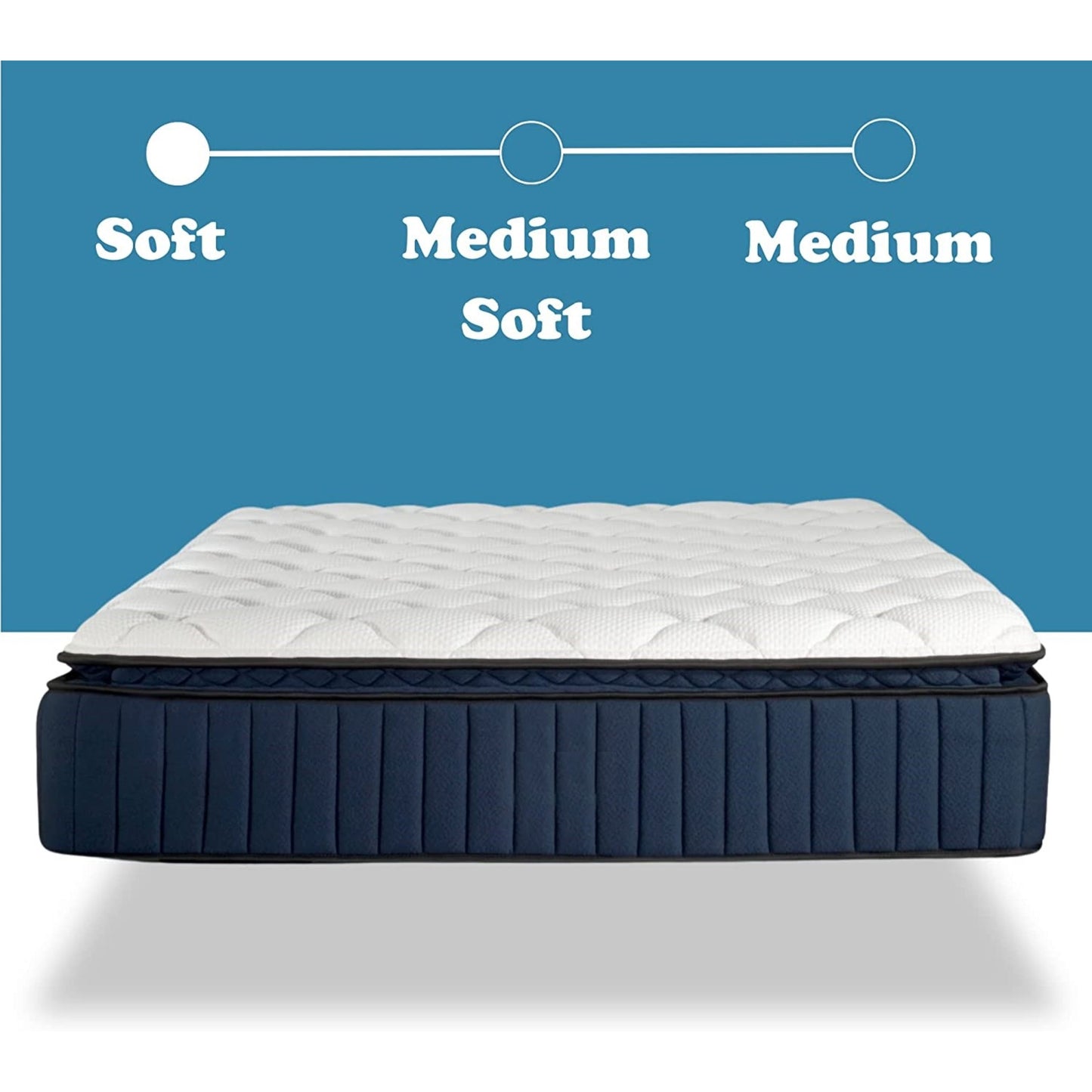 Materasso ibrido premium in memory foam con rivestimento pillow-top Opulence da 14 pollici di BRN