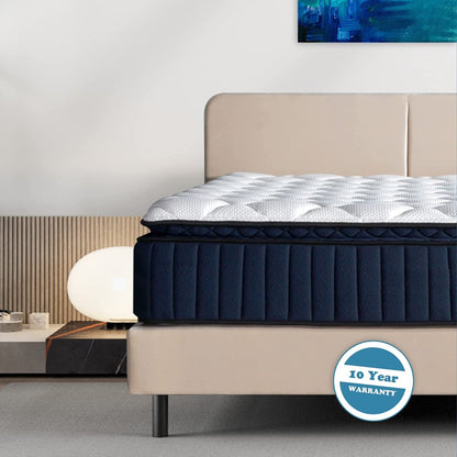 Materasso ibrido premium in memory foam con rivestimento pillow-top Opulence da 14 pollici di BRN