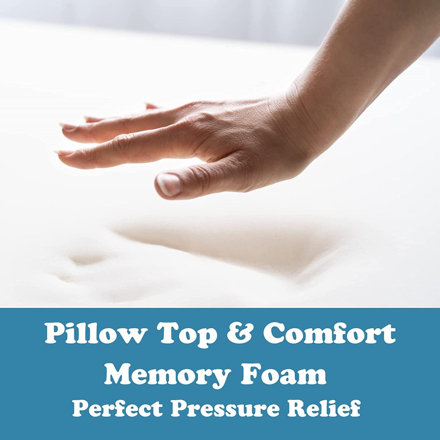 Materasso ibrido premium in memory foam con rivestimento pillow-top Opulence da 14 pollici di BRN