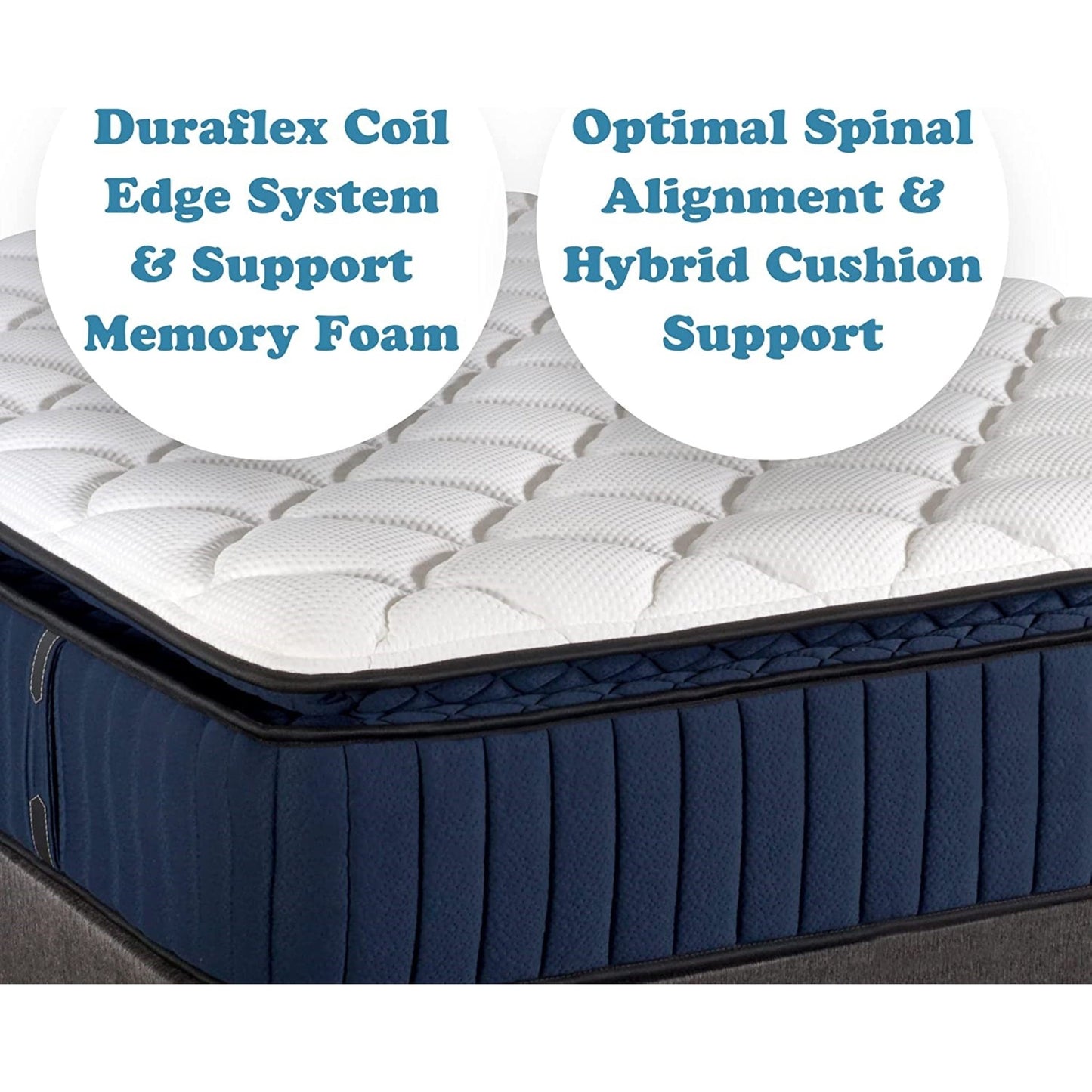 Materasso ibrido premium in memory foam con rivestimento pillow-top Opulence da 14 pollici di BRN