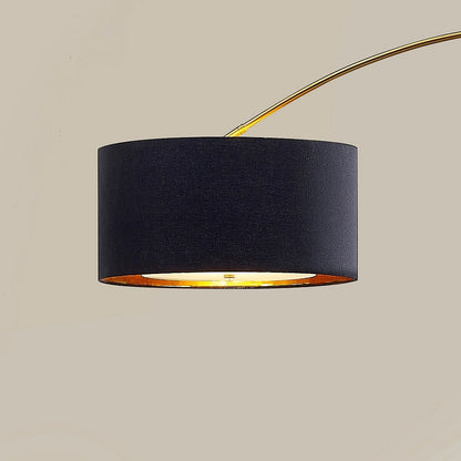 Lampada da terra ad arco retrattile dimmerabile a LED Orbita 81H, lampadina inclusa, finitura ottone anticato