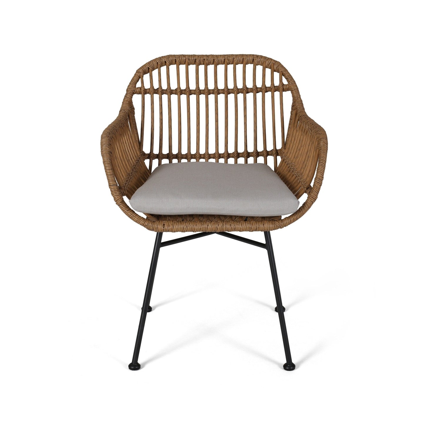 Sedie da giardino Orlando in finto rattan (set da 2) di Christopher Knight Home