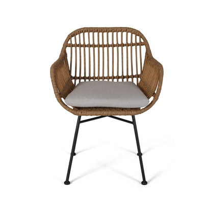 Sedie da giardino Orlando in finto rattan (set da 2) di Christopher Knight Home