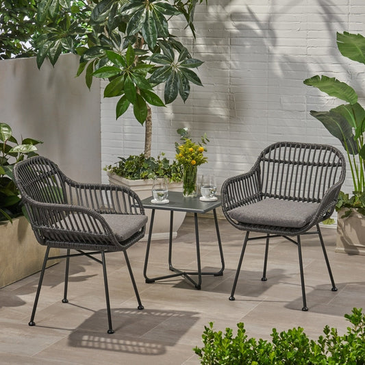 Sedie da giardino Orlando in finto rattan (set da 2) di Christopher Knight Home