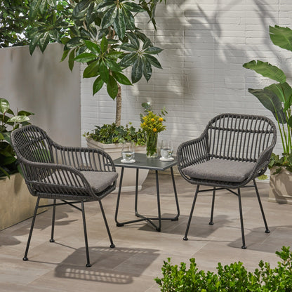 Sedie da giardino Orlando in finto rattan (set da 2) di Christopher Knight Home