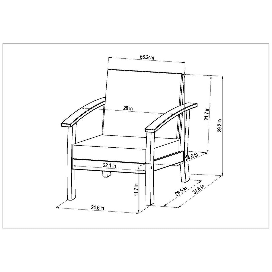 Set di 8 posti a sedere per esterni in legno certificato FSC Amazonia