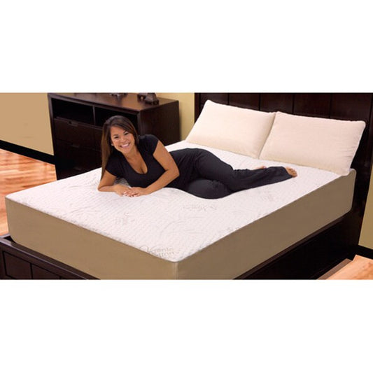 Materasso ortopedico in memory foam/lattice a 4 strati da 12 pollici, formato matrimoniale