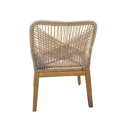 Sedia intrecciata in corda Ottawa - Naturale (set di 2)