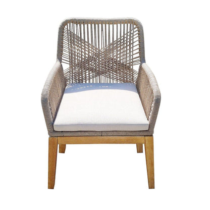 Sedia intrecciata in corda Ottawa - Naturale (set di 2)