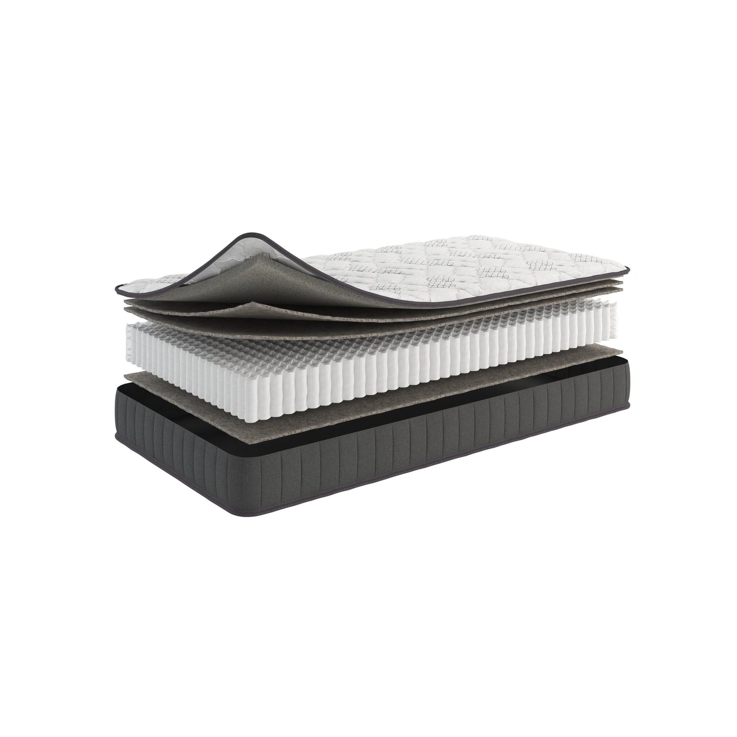 Materasso ibrido rigido a molle insacchettate Ottopedic 9/12 Edge to Edge, assemblato negli Stati Uniti