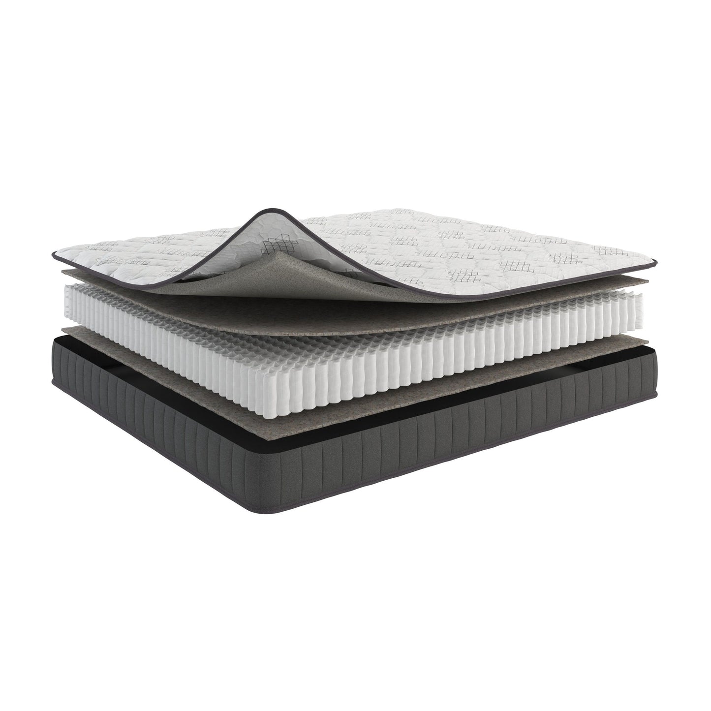 Materasso ibrido rigido a molle insacchettate Ottopedic 9/12 Edge to Edge, assemblato negli Stati Uniti