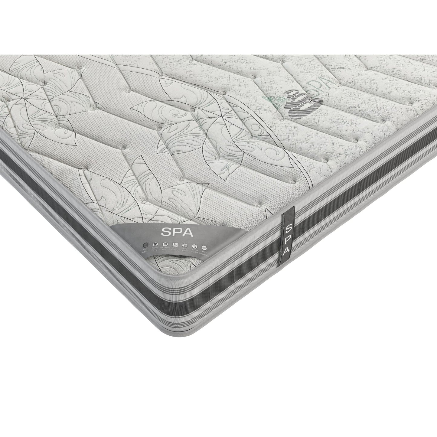 Materasso ibrido rigido a molle insacchettate Ottopedic 9/12 Edge to Edge, assemblato negli Stati Uniti