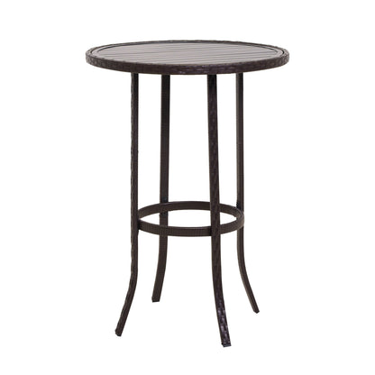 Set da bar per esterni da 3 pezzi con piano in ferro