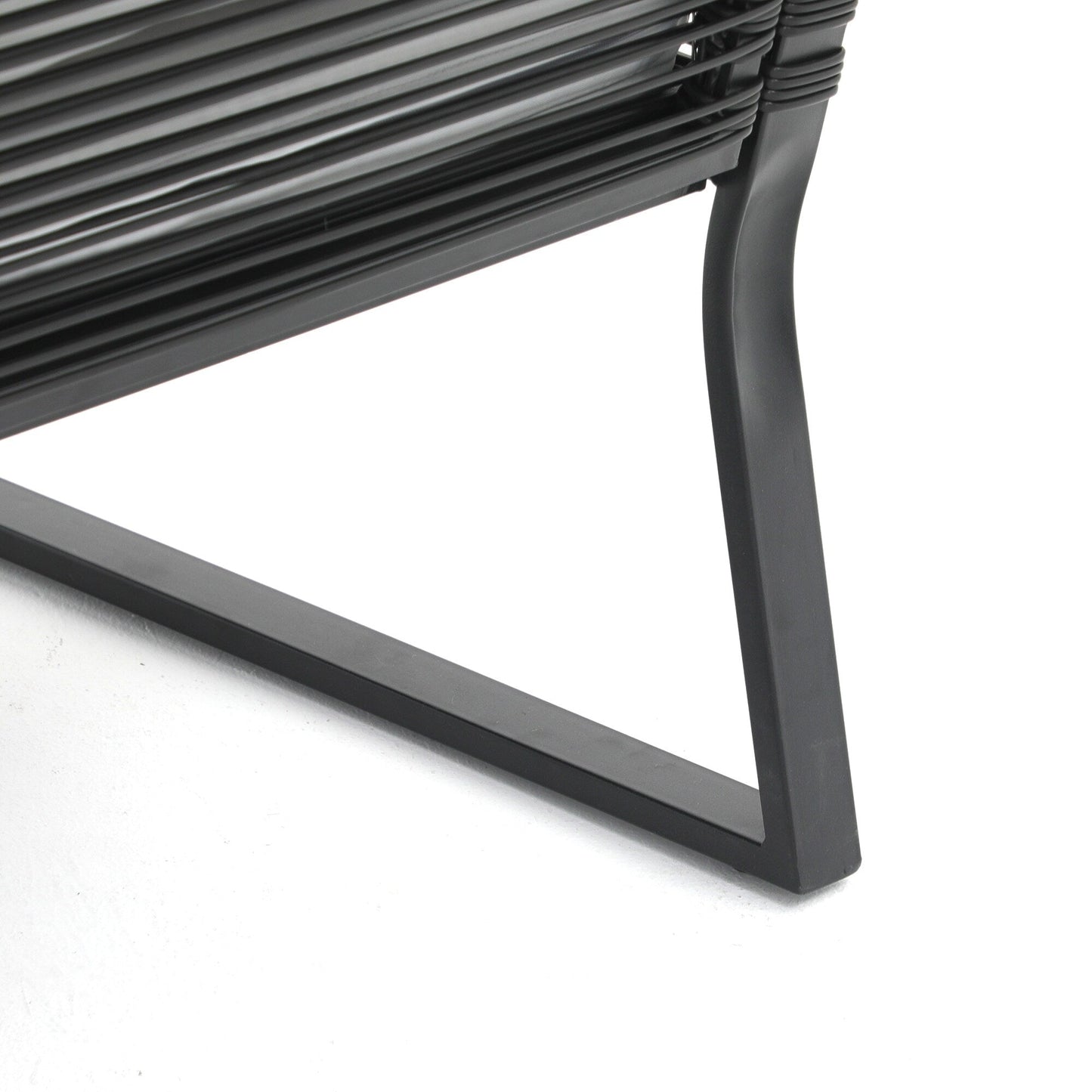 Set da conversazione in vimini da esterno, 4 pezzi